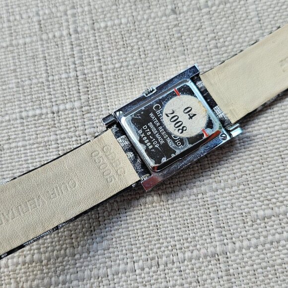 Christian Dior Paris Ladies Wristwatch Swiss Made Silver Tone Case In a Box Auth - Picture 13 of 13